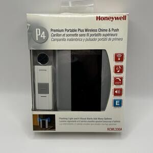 HONEYWELL P4 WIRELESS CHIME & PUSH BUTTON DOOR BELL PORTABLE RCWL330A